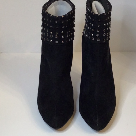 MIXX  JENNY BLACK SUEDE ANKLE SHOES SZ 10 - Picture 2 of 13